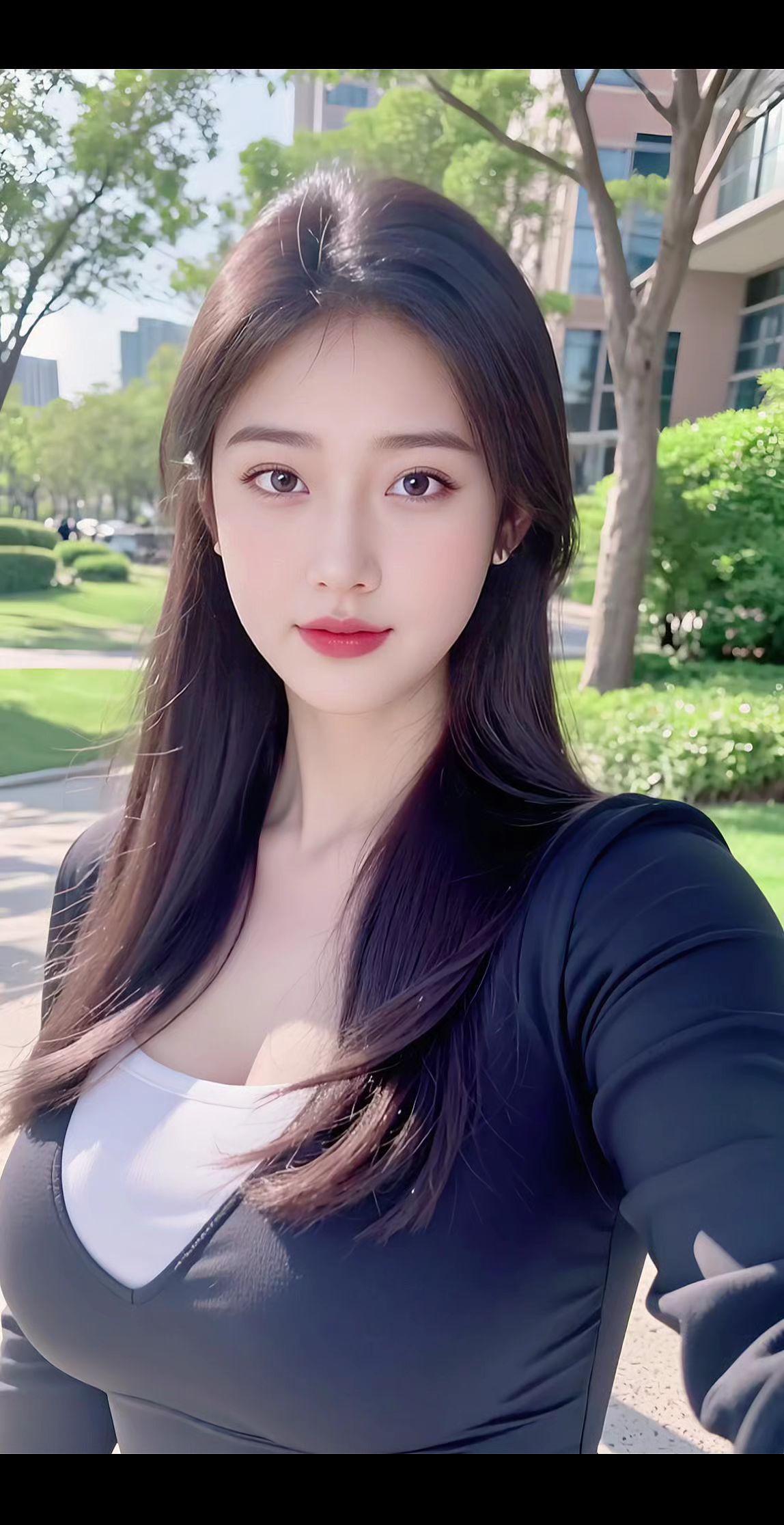 清纯甜美气质穿搭肤白貌美耐看型小姐姐