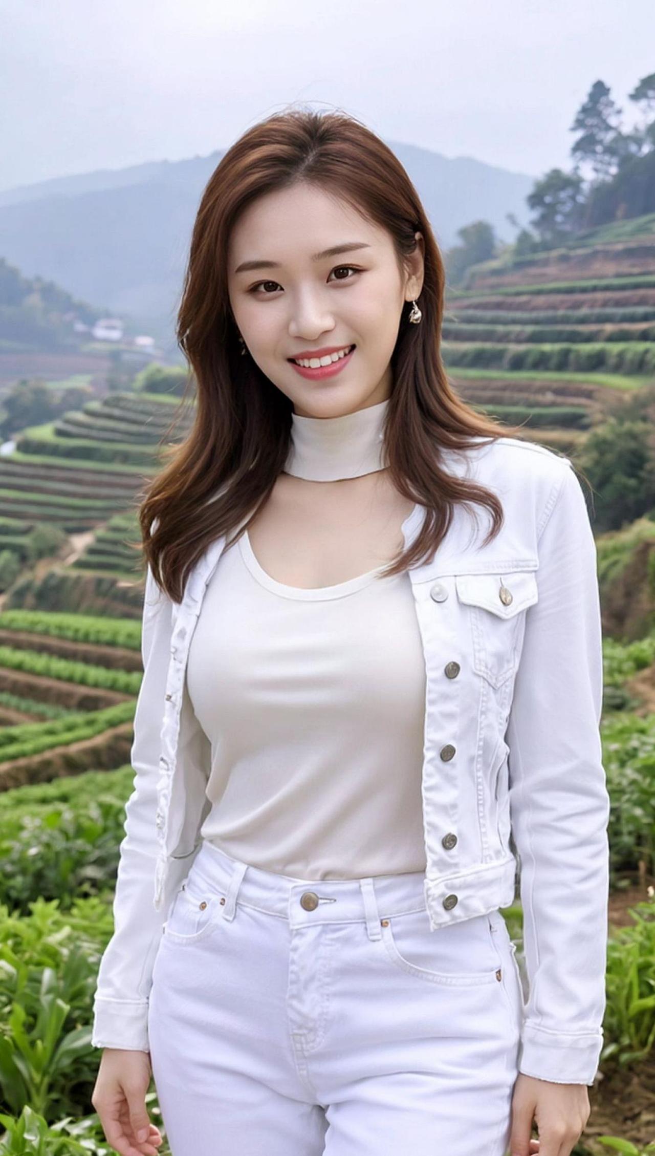 这AI滤镜效果绝了，仿佛给茶园开了美颜，连空气都清新了三分！我站在茶园里，感觉自