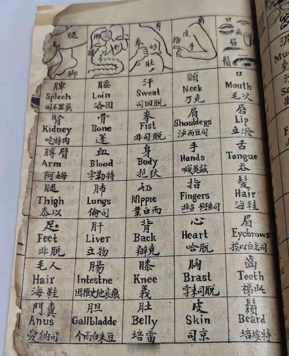 清朝原来是这样学英语的.....