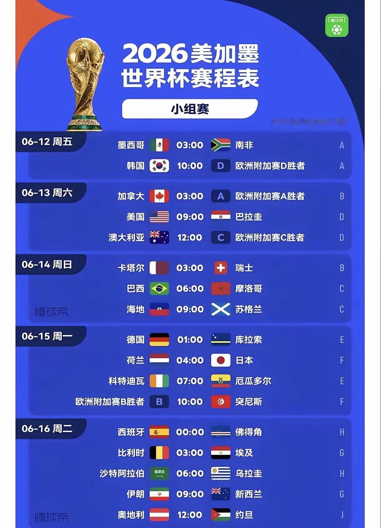 《2026世界杯杀疯了！[赞]死亡之组+宿敌重聚，每一场都能把人看哭！》20