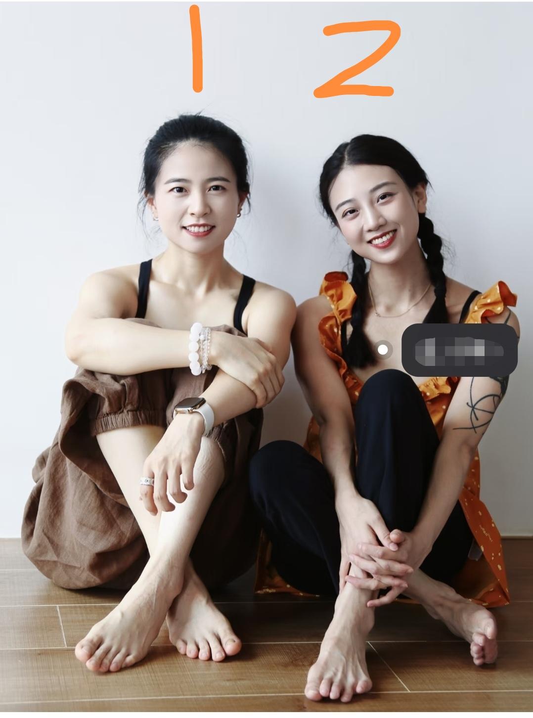 2号美女的脚我第一次见，我想知道这是跳舞跳的吗？