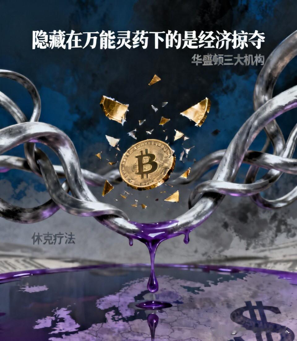 隐藏在万能灵药下的是经济掠夺。上世纪，美国财政部、IMF、世界银行这“华盛顿