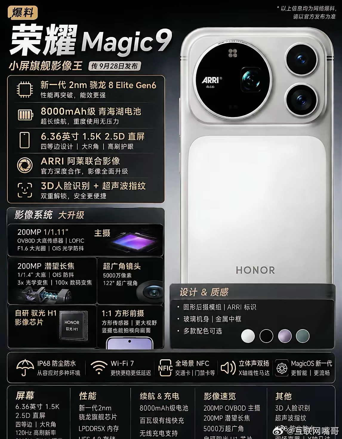 荣耀Magic9这次可真是狠到令人咋舌！8月12日官宣定档9月发布，还开启了超前