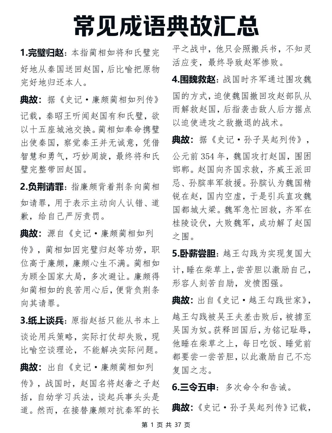 终于有人把200个成语典故说清楚了，学到了