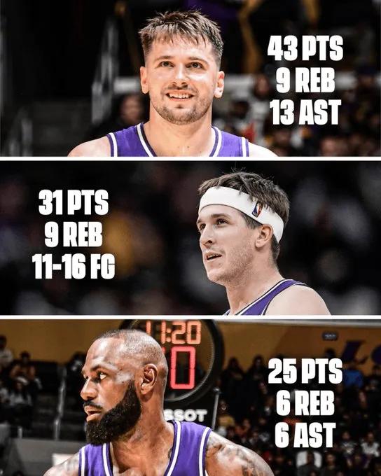 湖人这三巨头的进攻火力历史都独一档，根本没办法阻挡啊，所以第四节你能看到快船直接