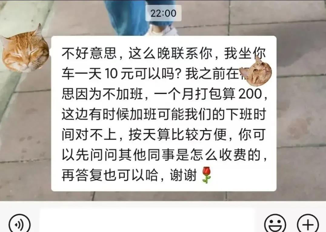 我的新同事，大晚上找我，发了这么一长串消息。她也算礼貌吧，但就是让人觉得不舒服：