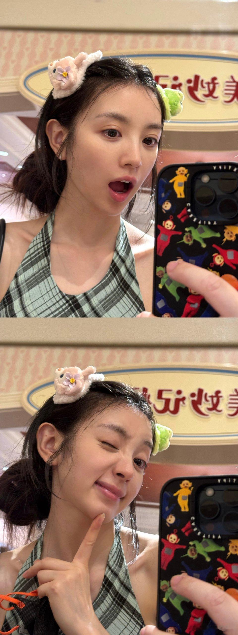 没认出来田曦薇还以为宋慧乔哎呀果然美女都是相似的​​​