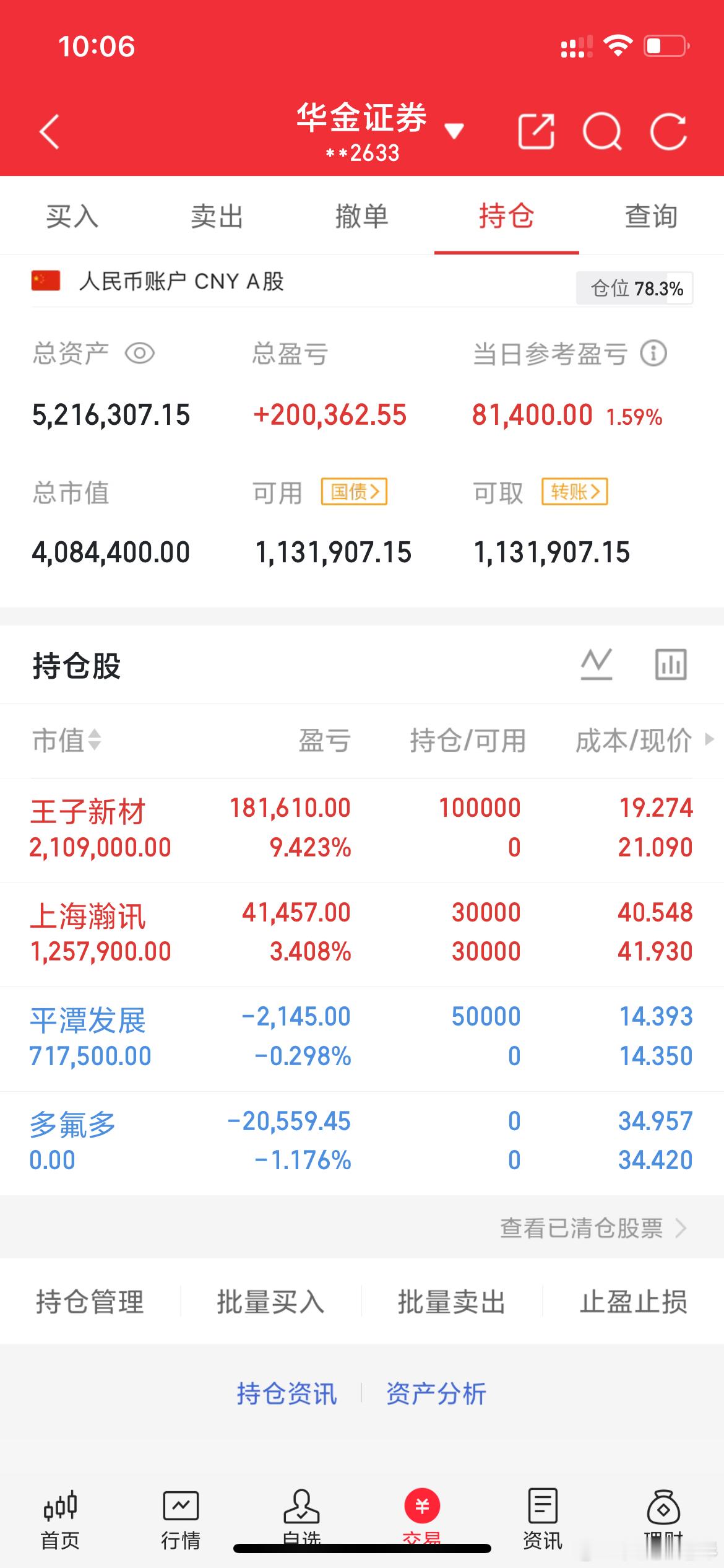 实战派老彭实操记录(3.23日开始，初始50)入:王子平潭出DFD瀚