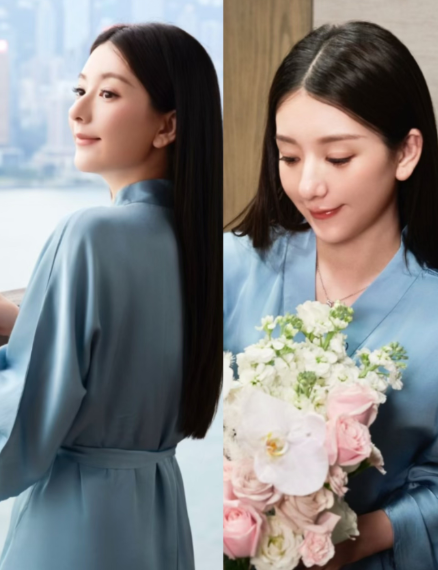 方媛晒月子里照片，宝宝被温柔照顾真美好。方媛晒出自己在月子里的照片，看到穿着蓝色