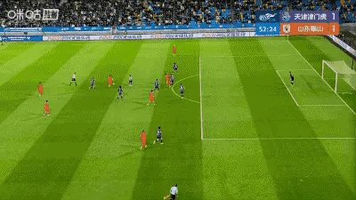 1-1！老泪纵横！山东泰山运动战终于进球了！中超联赛第7轮，山东泰山客战天津津