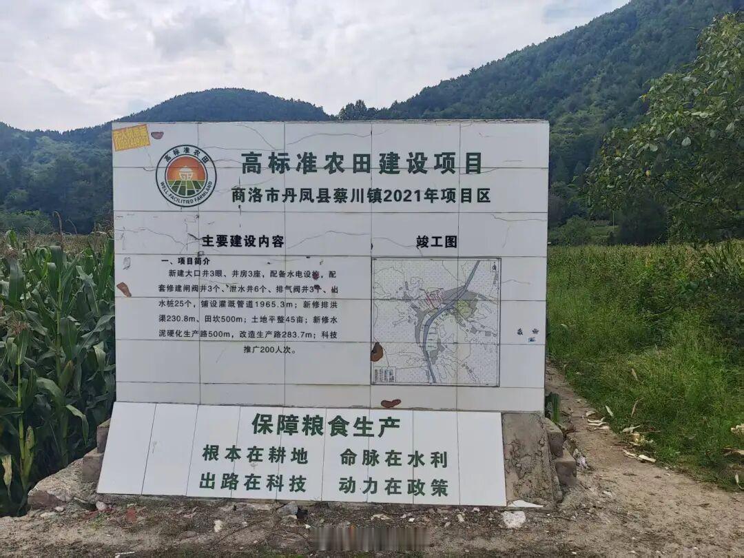 【陕西丹凤高标准农田设施沉睡田间】依托国债资金实施的高标准农田建设，是夯实粮食安