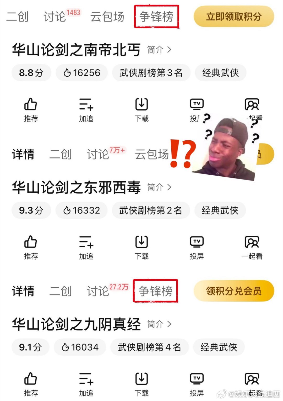 周一围、高伟光、陈都灵《东邪西毒》被做局的没完了……前有为了太子太女改播放顺序，