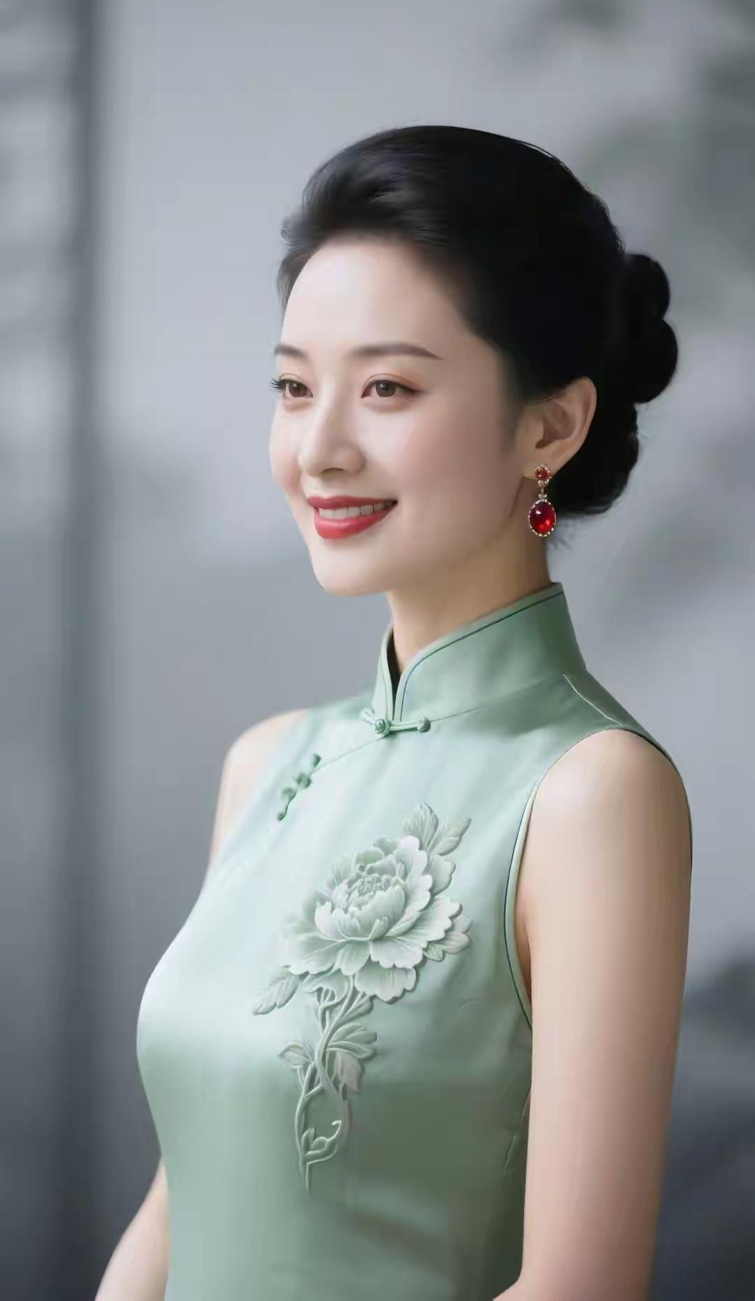 怎样穿搭能显示出温柔的女生气质?个人觉得旗袍最能体现女性温柔的气质和优雅的美！