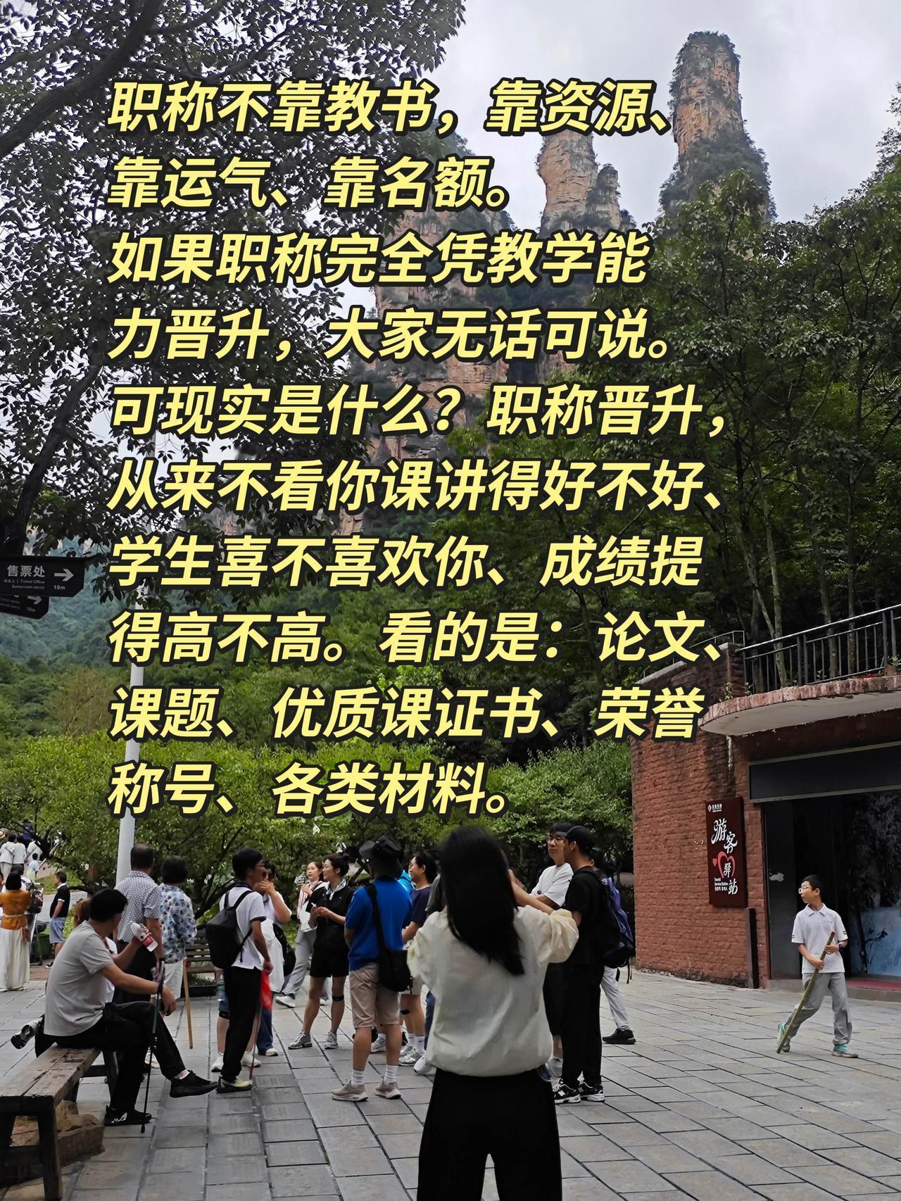 职称不靠教书，靠资源、靠运气、靠名额如果职称完全凭教学能力晋升，大家无话可说。