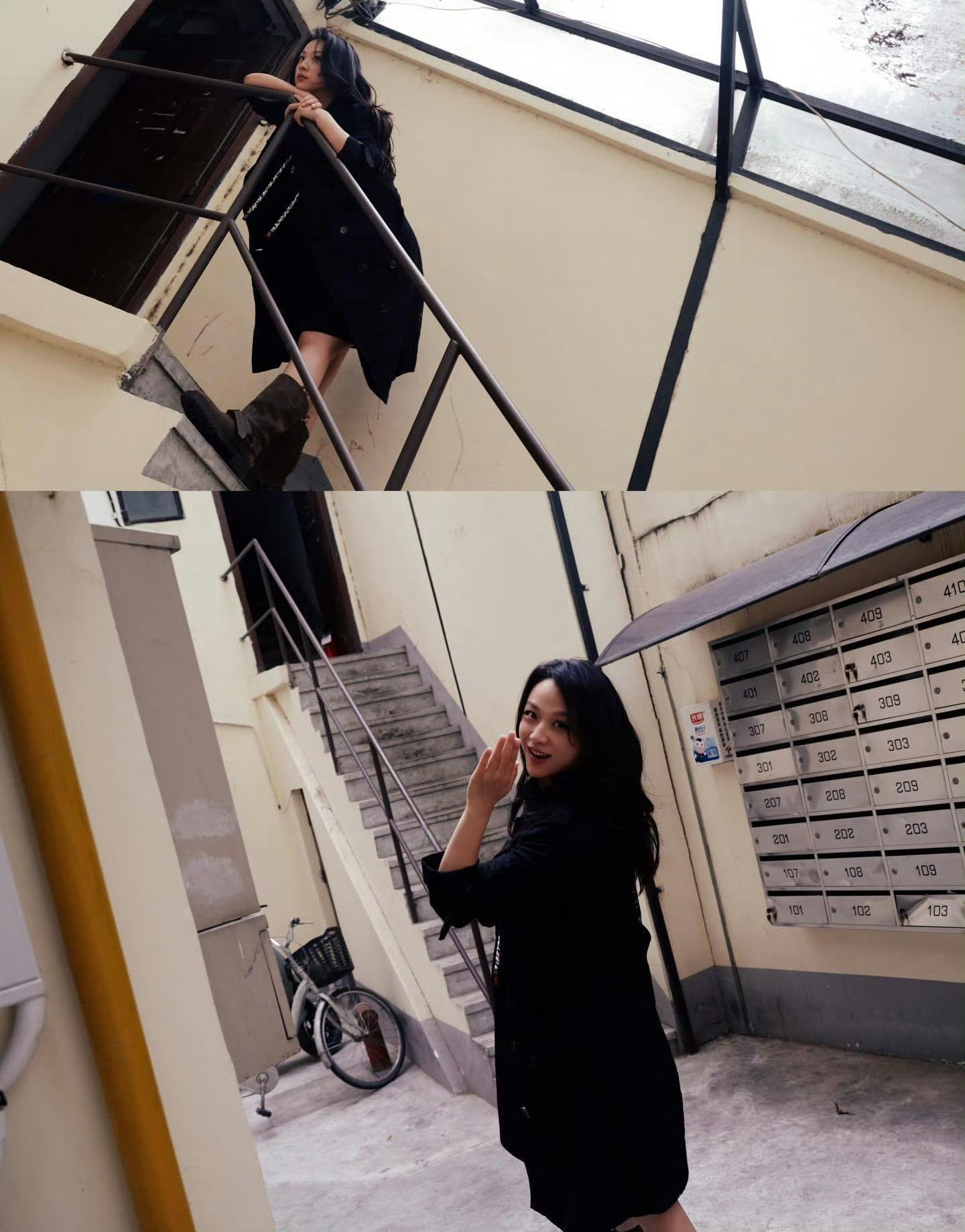 汤唯在上海的一组街拍