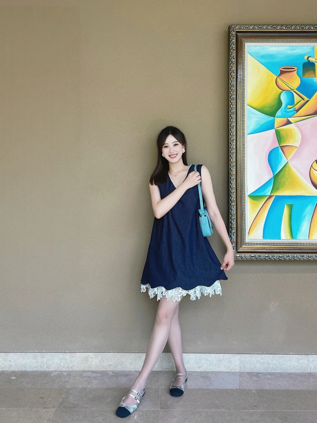 173ootd 🩵| 今天是温柔蓝色系～