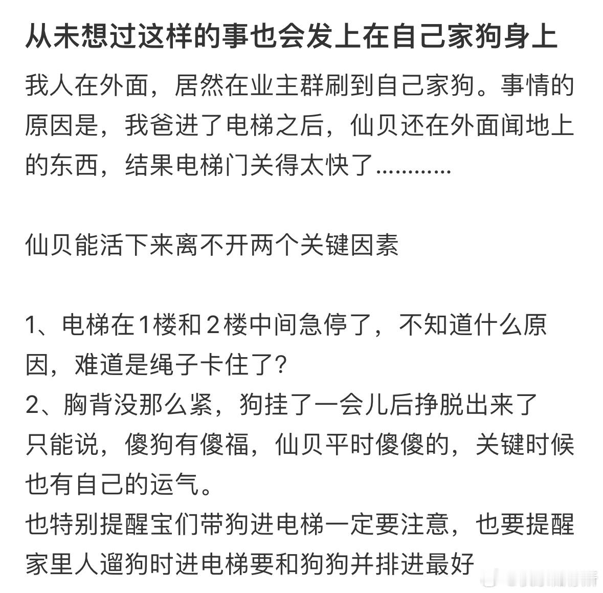 天呐好可怕，大家遛狗一定要注意‼️​​​