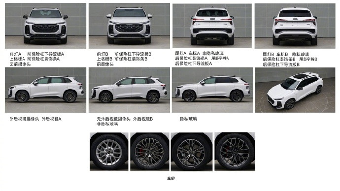 【全新国产奥迪Q3L申报：轴距近2.8米，门把手造型独特】新款一汽-大