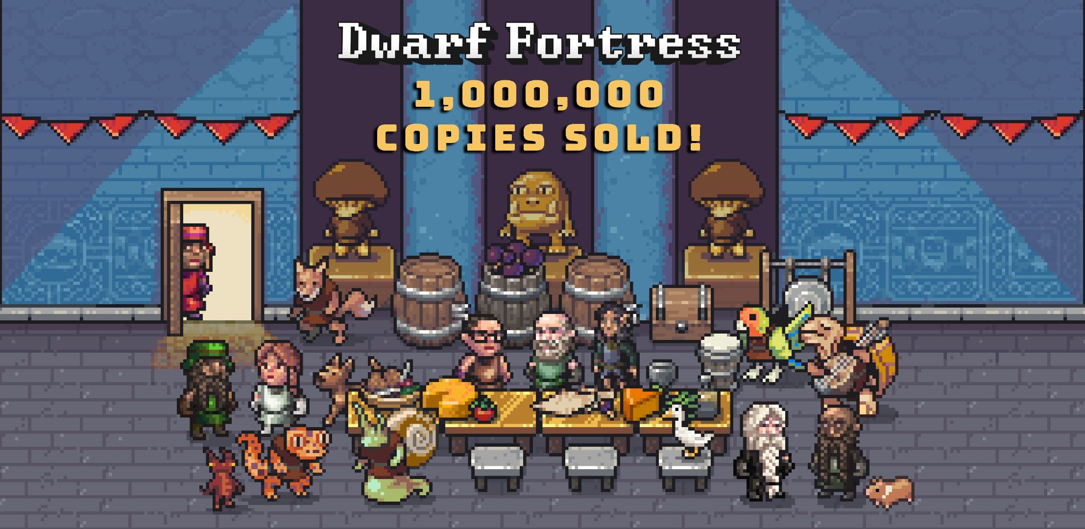 《矮人要塞》发行商KitfoxGames宣布游戏在Steam销量已突破100万