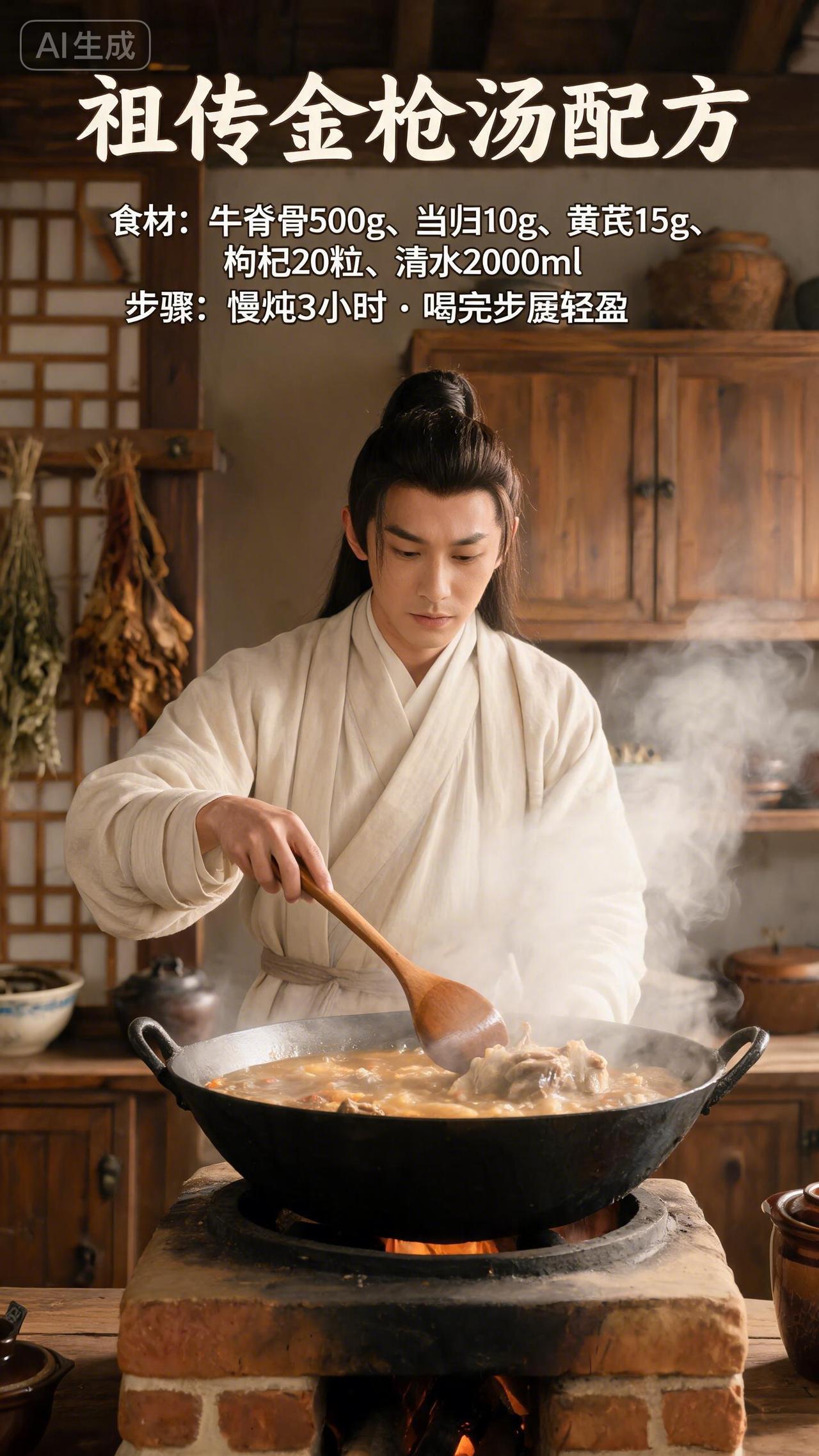 老一辈传下的“金枪汤”喝完走路带风？配方公开，自己在家就能做你听说过“金枪汤