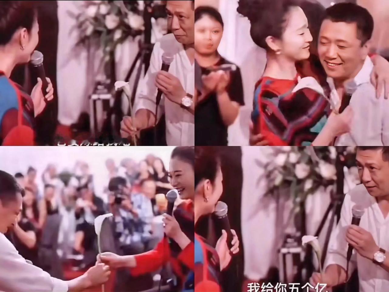 这是徐佳宁求婚时，一句:“老婆嫁给我吧，零花钱随便作”。李小冉笑得合不拢嘴，按