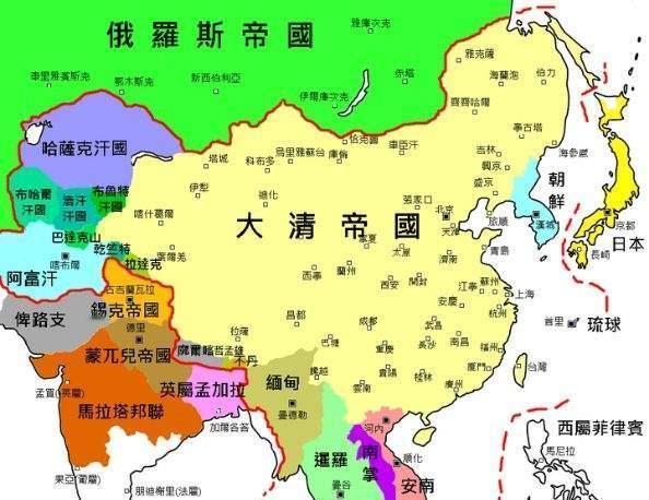 清朝有哪些附属国呢？有没有还是中国领土呢？清朝的附属国众多：东亚有朝鲜、
