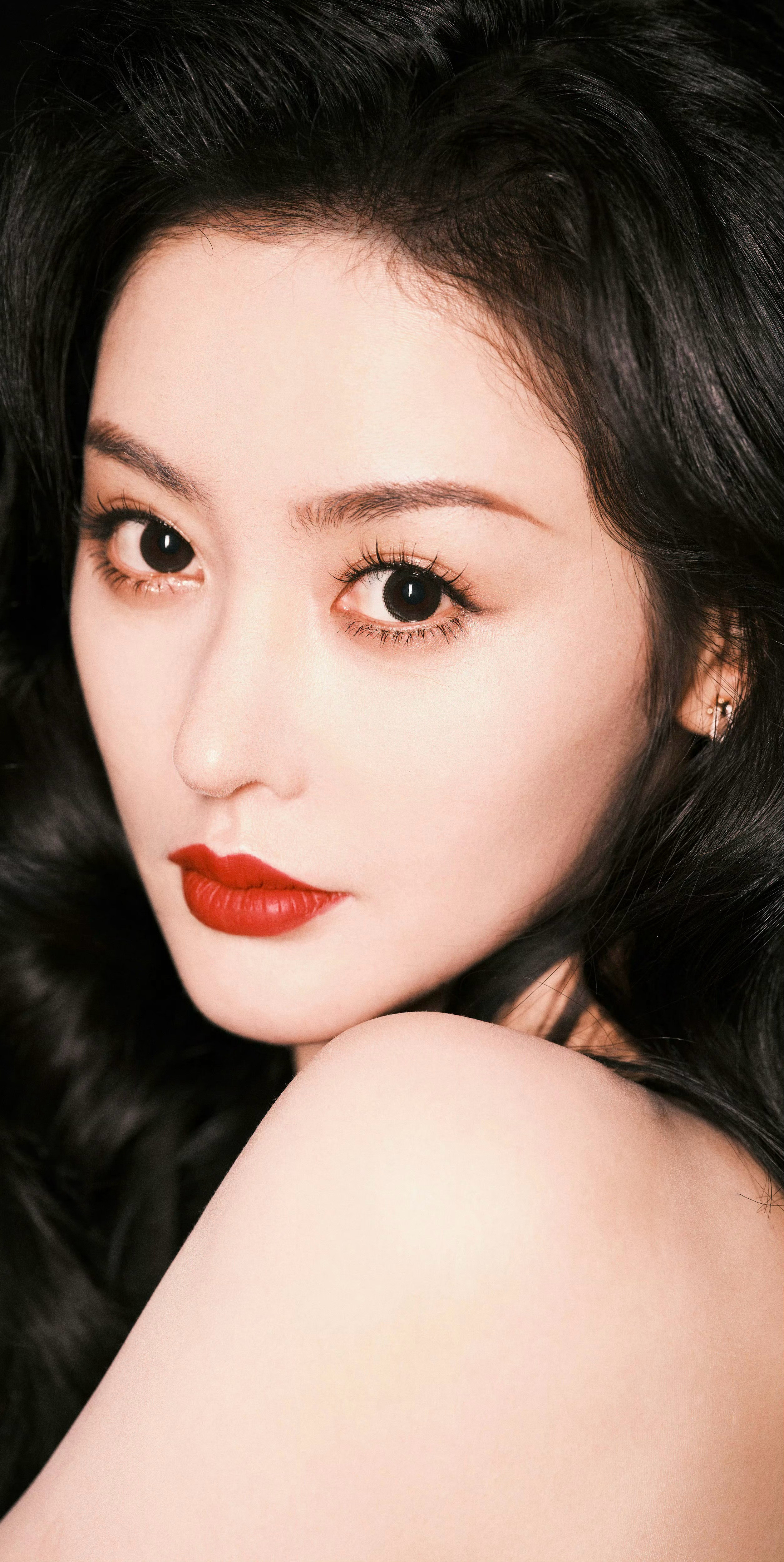 张天爱红唇诱惑