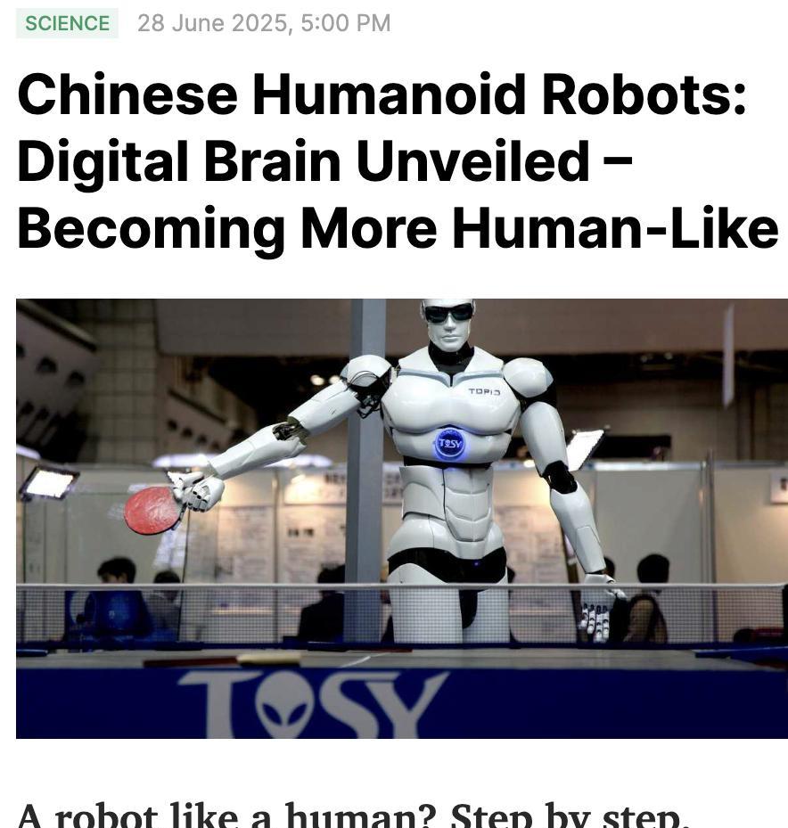 外媒：中国科学家近日发布RoboBrain2.0，这是一款为类人机器人设计的人