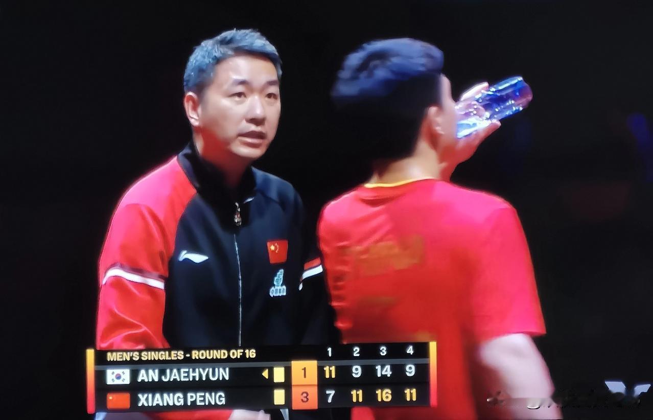 刘恒让向朋往前站，输了一局，赢了全盘！刚刚结束的WTT年终总决赛十六强淘汰赛的一