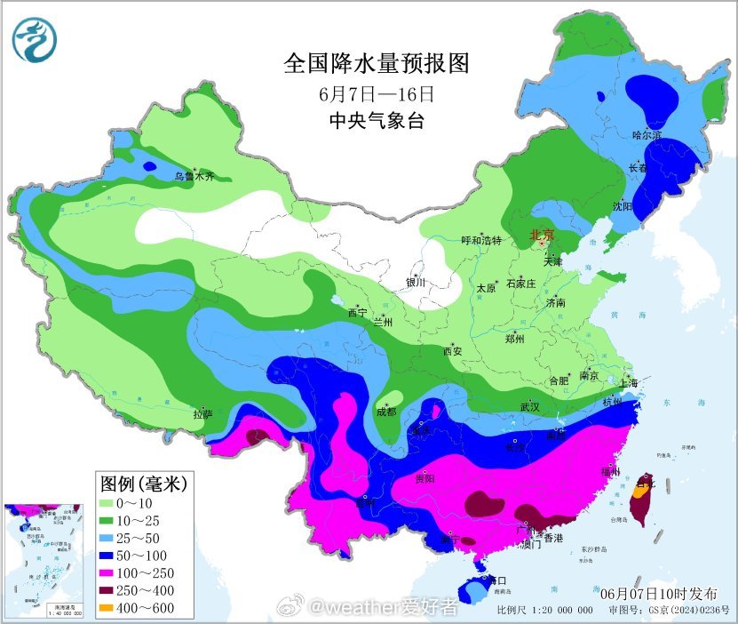 气象观察团未来华南地区的龙舟雨，江南地区的梅雨都要开始狂暴了，副高北侧的降雨开