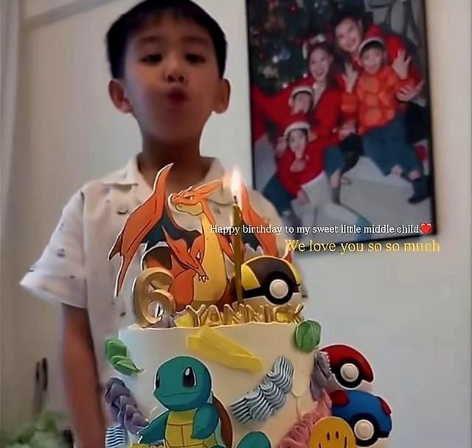 郑嘉颖陈凯琳二儿子6岁生日太温馨！直言3个儿子够了，不再计划生第四胎