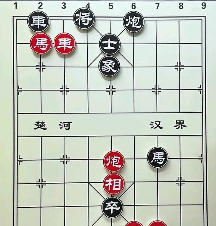 看着这棋是简单，但你不注意细节，经常是赢棋变输棋，你要看到黑方底线有个炮，但是你