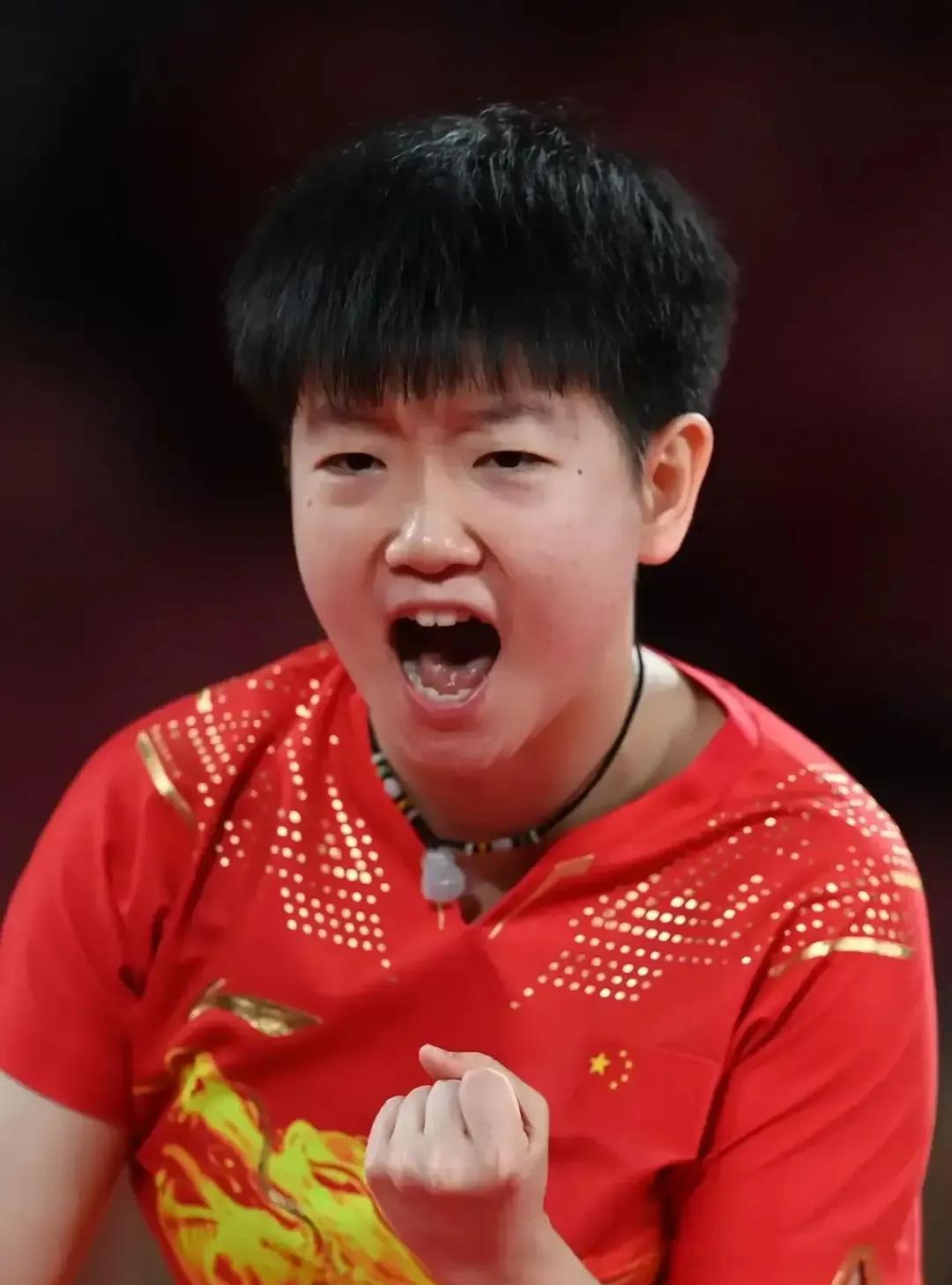 为什么莎莎后面几局打的时候，都没怎么喊，因为她已经意识到了，国乒怎么研究外协的，