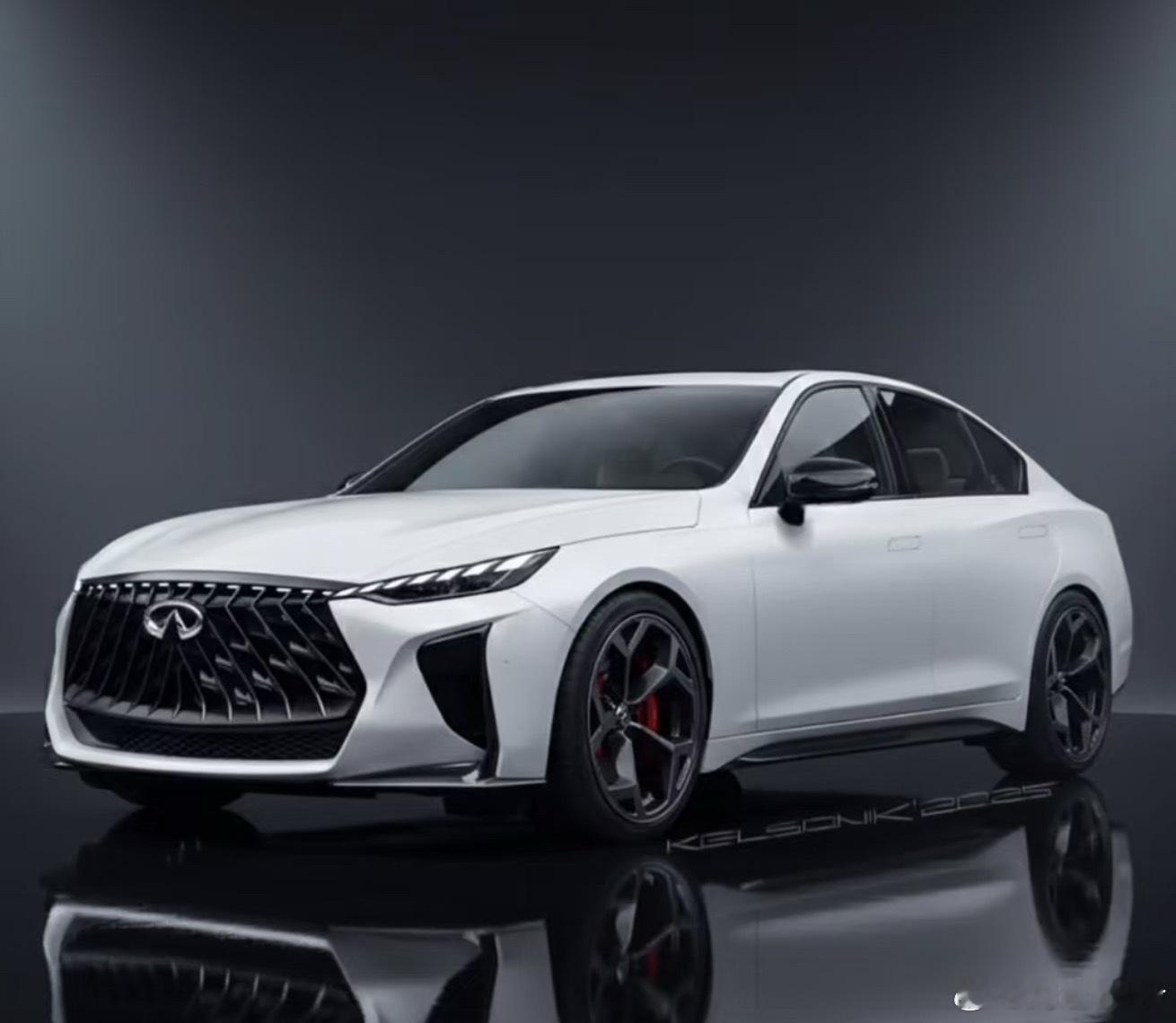 英菲尼迪Q50前脸好像奥迪呀....尾部像尼桑的400Z​​​