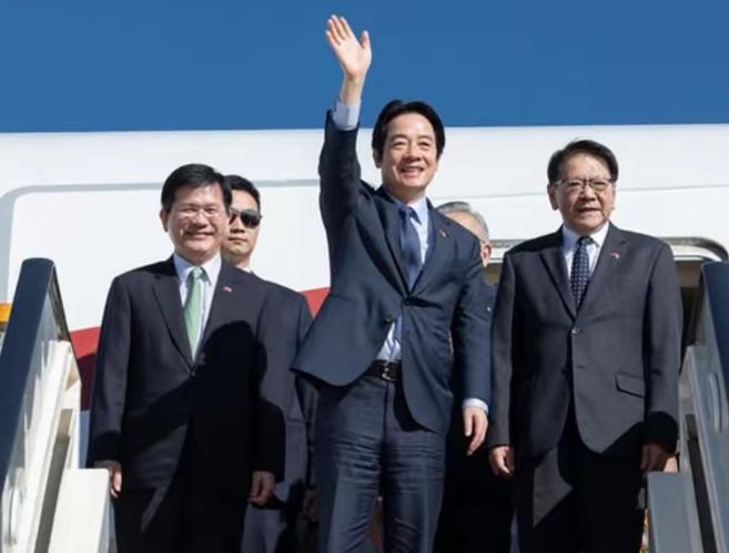 5月2号赖清德突然离开台岛，登上了一架外国的飞机，跑到了非洲南部的斯威士兰进行窜