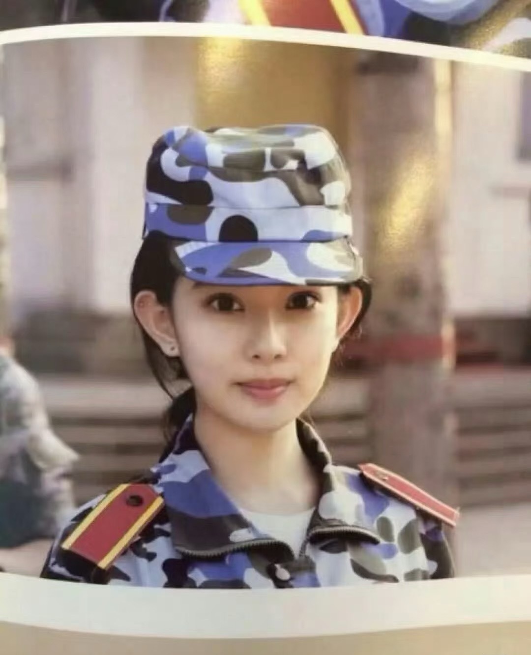 一些女明星军训照片​​​