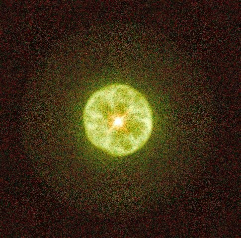 哈勃拍摄的“柠檬片星云”（IC3568），IC3568是一个行星状星云，距