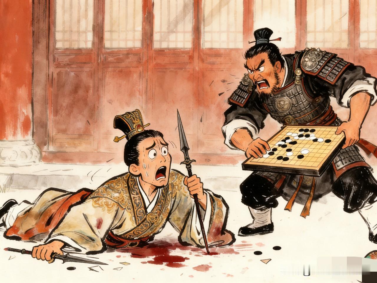 在大汉棋圣汉景帝之前，春秋时期也出现了一位棋圣，不过这次是臣子用棋盘抡死了国君，