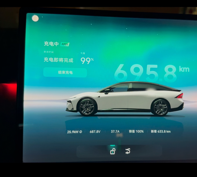 小鹏P7+充电大家充电是不是都会卡在695然后十几分钟不会动