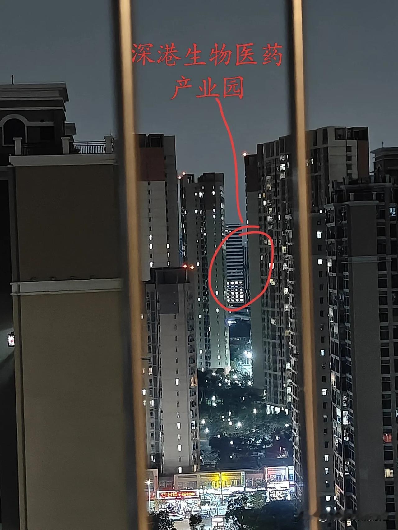 晚上21：40，从惠州大亚湾家的阳台看到深圳牛马还在加班。在我家的阳台上就能看到