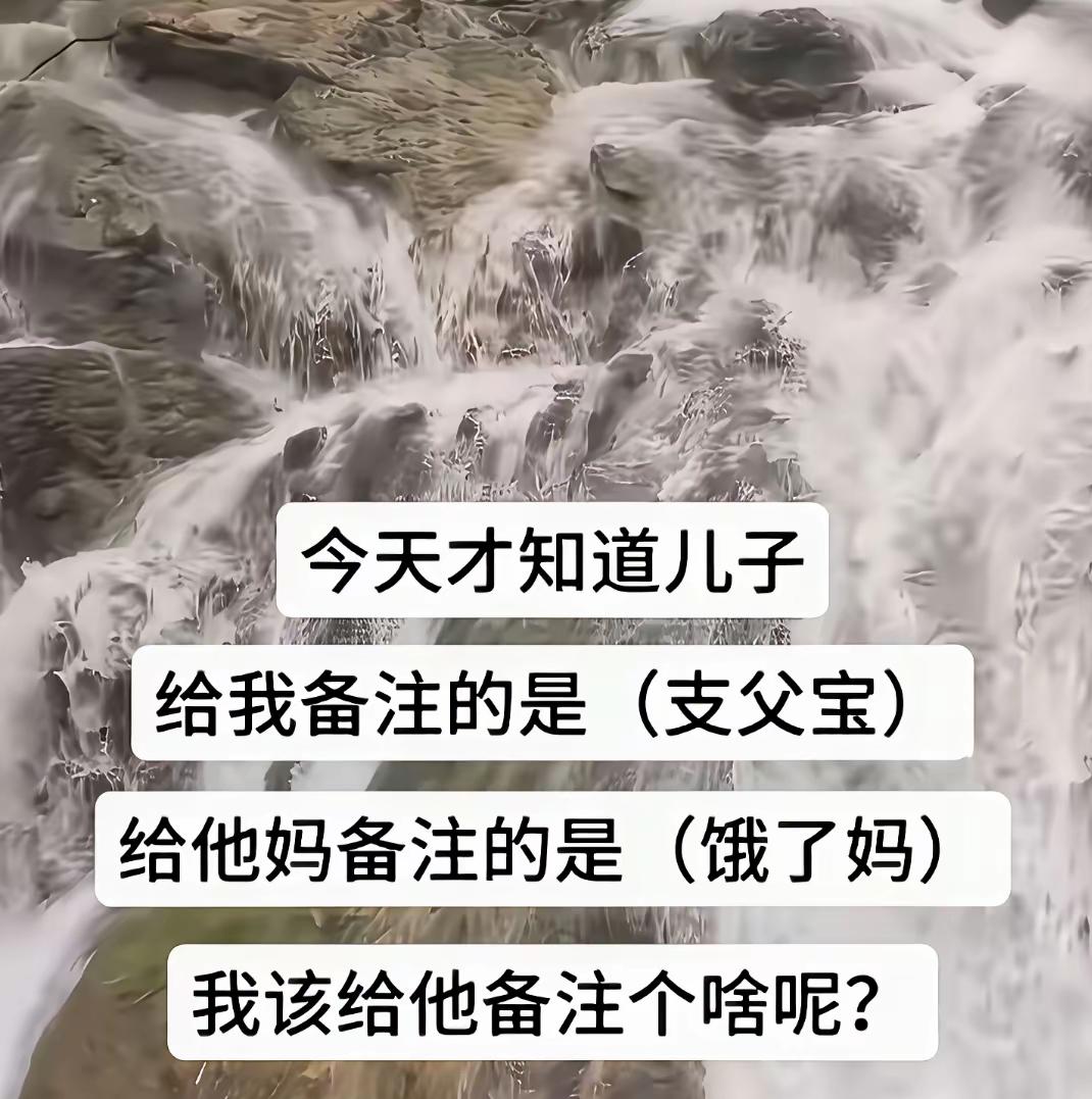 今天无意之中看到了儿子给我和孩子爸爸，在手机通讯录上的备注绰号[捂脸哭]孩子爸