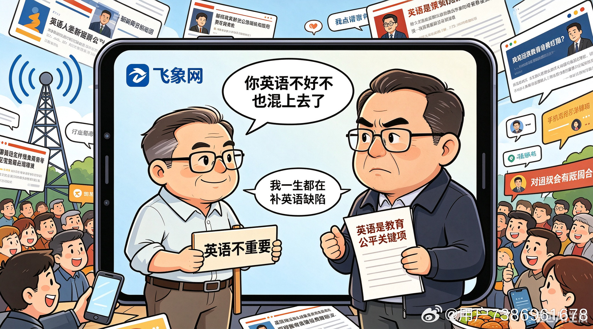项立刚拿老胡当论据：英语不好照样发展。万万没想到，当事人亲自下场写长文反驳——“我几乎一生都在补英语