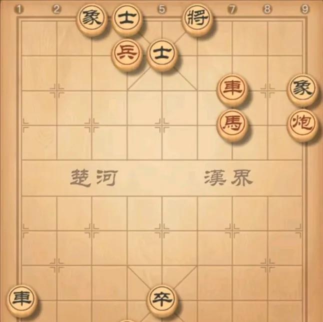 的确五步就可以取胜的棋，隔壁刘老六就说不可能，看着黑方这个高吊马，车有象守着，炮