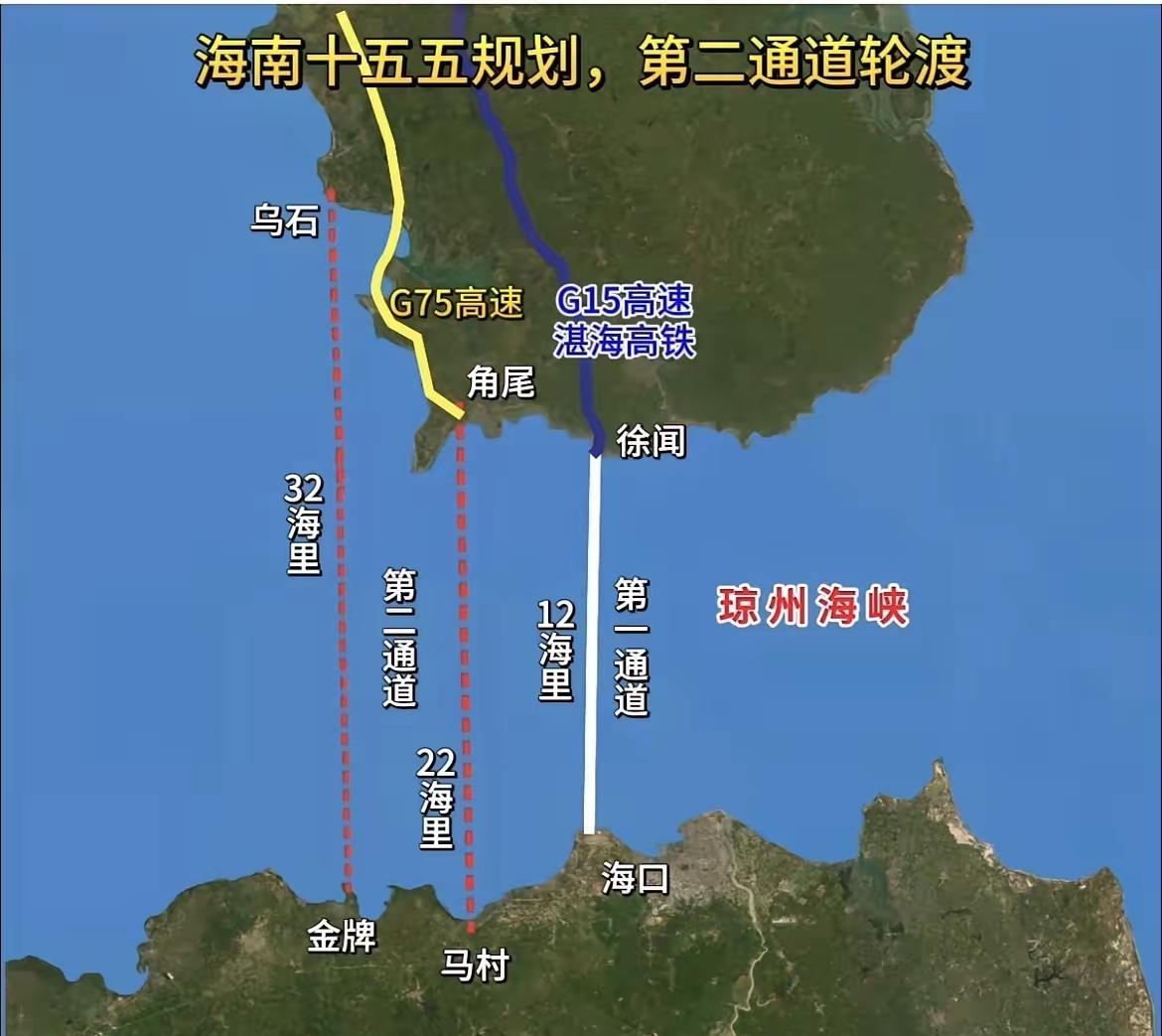 若无跨海大桥或海底隧道，即便有再多通道，也难以解决琼州海峡过海难的问题。随着湛