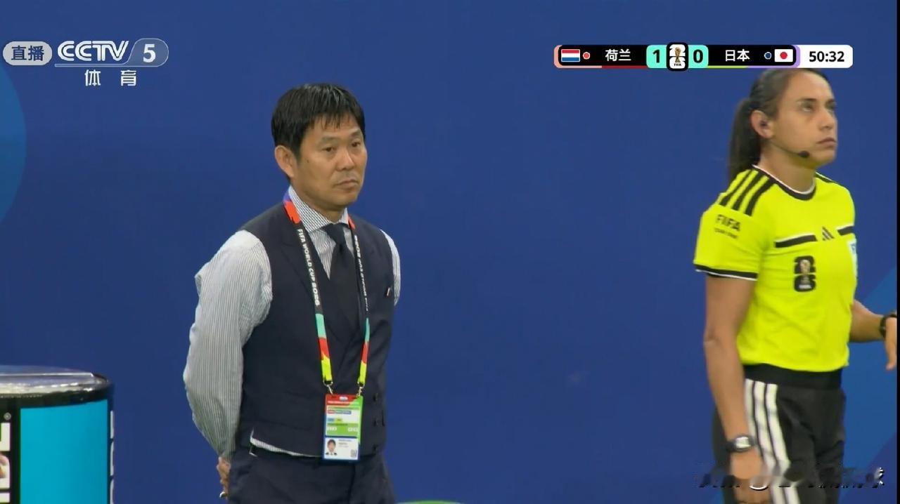日本队主帅森保一终于意识到自身的不足了！在今天日本队以2：2战平荷兰队的世界杯小