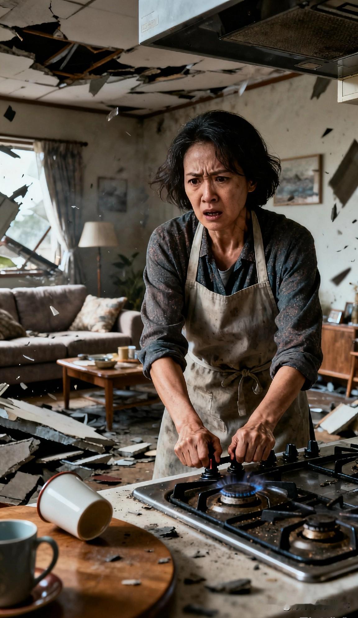 上礼拜午休突然晃桌子，第一反应还以为楼下装修，直到吊灯开始转圈才懵——是地震！