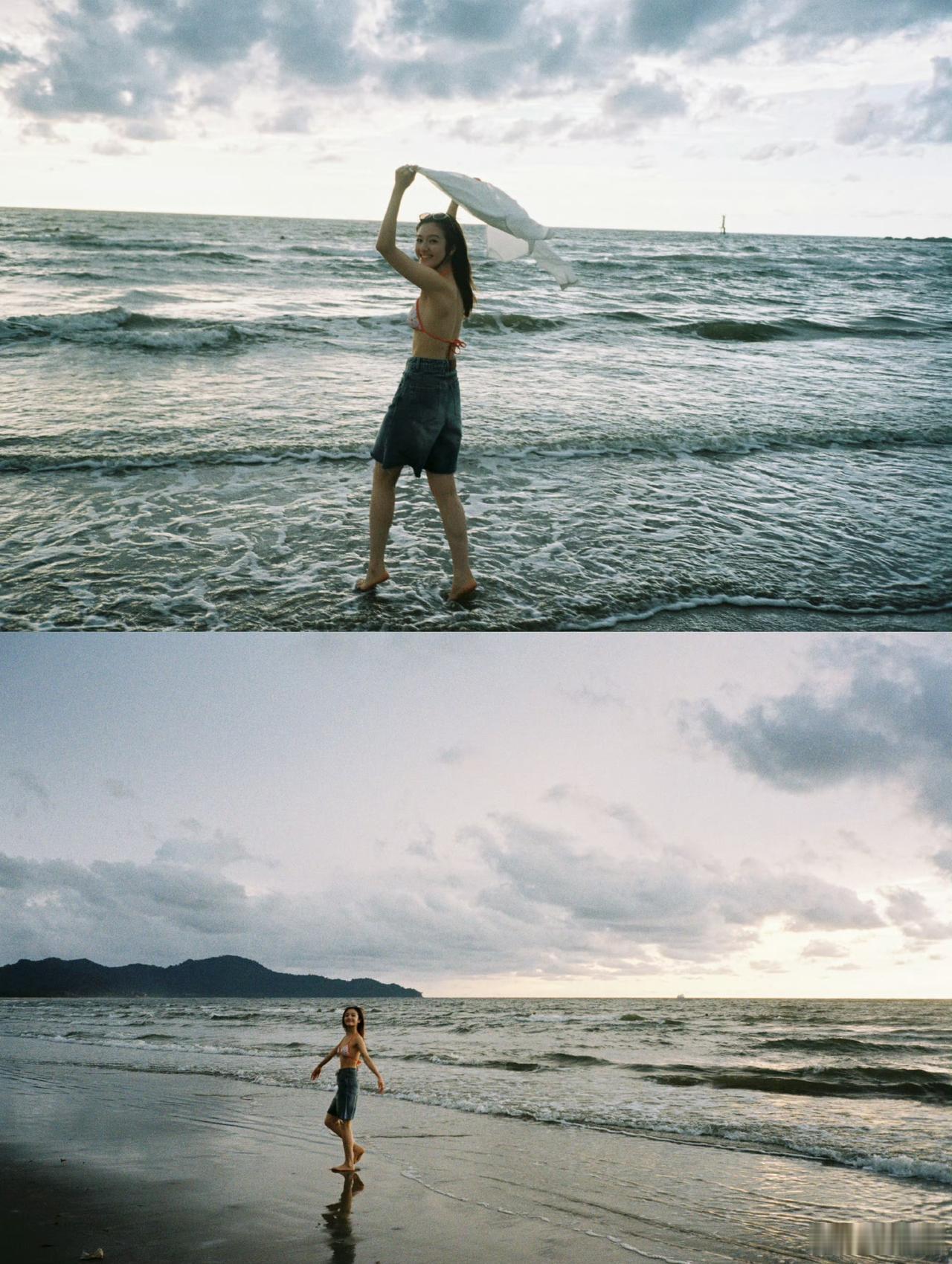 看到李兰迪那组海岛比基尼写真，第一感觉是：这姑娘真的“开挂”了。不是那种硬凹