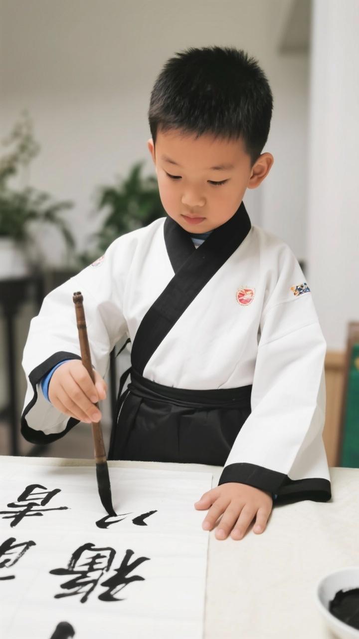 别吵了，你们能鬼画符，我就不能写？最近，13岁的李明书法秀出圈