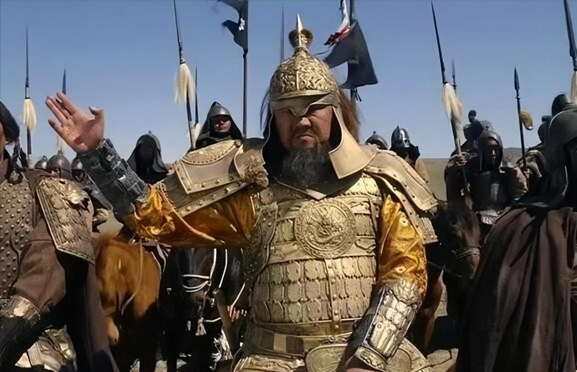 1227年，地点六盘山，65岁的成吉思汗奄奄一息，便把三个儿子叫到跟前，交代后事