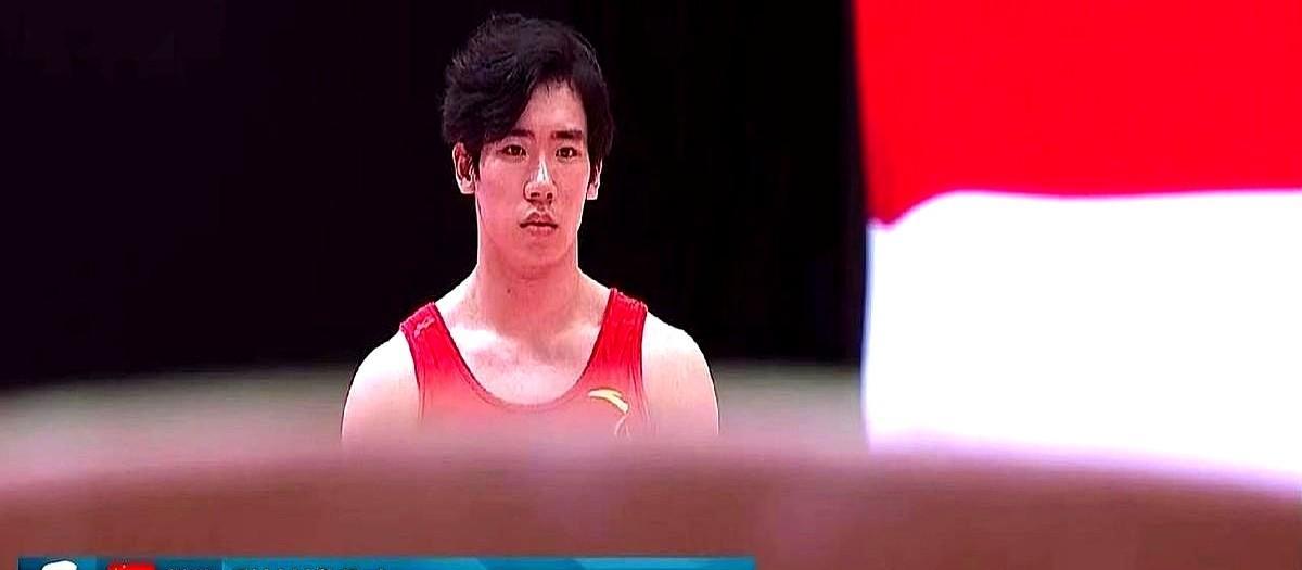 岗慎之助的膝盖没好，硬上场了。自由操一落地，全场都听见了那声闷响。奖牌没拿到